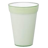 【2個入】イタリア製樹脂ポット(植木鉢 プランター) コッコアルト 13.5cm 穴無し ライトグリーン 〔ガーデニング用品 園芸〕
