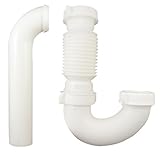 Plumb Craft 7680500プラスチックキッチン壁柔軟なj-bend Drain ,ホワイト