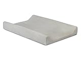 Jollein 550?_ 0071?Changing Mat Cover Light Grey 50?x 70?cm by Jollein