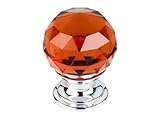 Top Knobs TK121PC Crystal Knob Chrome by Top Knobs