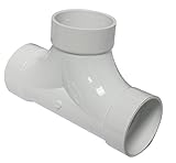 Canplas 193724 PVC DWV 2-Way Cleanout FTG, White [並行輸入品]