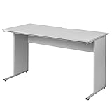 (OSJ) パソコンデスク オフィスデスク シンプルデスク ワークデスク WF035982 (ライトグレーA)
