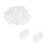 uxcell LEDストリップライトエンドキャップ シリコン材質 長さ14mm 幅フィッティング10mm 100個入り
