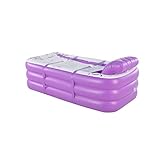 WENJUN インフレータブルバスタブ折りたたみ長さプラス大きな家庭暖かいインフレータブルバスタブリムーバブルビッグバックダブルアダルトバスタブスチームバス ( 色 : パープル ぱ゜ぷる , サイズ