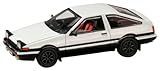 HJ64 1/64 トヨタ スプリンター トレノ GT APEX (AE86) JDM Style ホワイト/ブラック 完成品