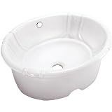 Decolav 1495u 18 – 3 / 4 " Undermount洗面所シンク、装飾楕円形セラミック、 1495U-CWH 1
