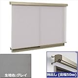 三協アルミ　ラクシェード　持出しタイプ（出幅50mm）　幅W1820mm×高さH2520mm　グレイ生地 　サンシルバー