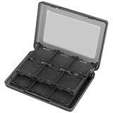 BXSKRES(なか) 3DS ソフトケース 22 カード容量 メモリーカード スタイラス キャリングケース 携帯 ゲームカード 3DS ソフト (Black)
