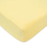 TL Care Heavenly Soft Chenille Crib Sheet, Maize, 28 x 52 by TL Care