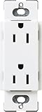 Lutron SCRS-15-TR-SW Satin Colors 15-Amp Tamper Resistant Receptacle, Snow [並行輸入品]