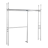 アビライト ツッパリ式クローゼットハンガーラック(奥行30cm)ハイタイプ ワイド SK-80H W