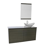 Iotti tn1638時間容器シンク浴室洗面化粧台壁マウントミラー付き含ま 47" Iotti TN1650 1