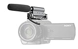 Sony FDR-AX33、FDR-AX43、FDR-AX53用ウィンドスクリーン(ショットガン)付きステレオマイク。