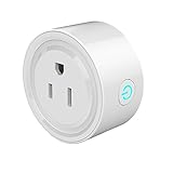 BANGLUX WiFiスマートプラグホームインテリジェントアウトレットスイッチタイミング機能付きリモコンプログラマブルタイマソケット、Apple iPhoneおよびAndroidデバイス用の2.4 