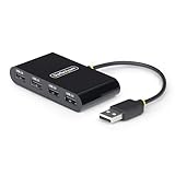 StarTech.com USB 2.0ハブ／4ポート／480Mbps／バスパワー／過電流保護／ポータブル USB Type-A増設 拡張ハブ ST4200MINI2-USB-HUB