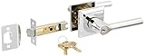 Baldwin entubtsr260 ReserveエントリLockset xチューブと従来の正方形ローズ、明るいクロム仕上げ