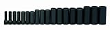 Williams MS-12-18H 18-Piece 3/8-Inch Drive Metric Deep 6 Point Impact Socket Set by Williams