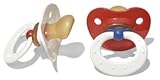Gerber NUK Orthodontic Pacifier, Size 2 , 6-18 Months (Colors May Vary) 2 ea by Gerber [並行輸入品]