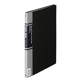ライオン事務器 クリヤーブック A4S 20ポケット CR-313-BK 黒