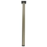 34 – 1 / 2 Inch Tallメタルカウンターテーブル脚高さで耐久性Brushed Steel Finish