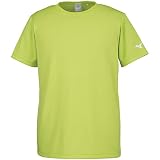 [ミズノ] トレーニングウェア 半袖Tシャツ 袖ロゴ 吸汗速乾 ドライ 32JA8156 ライムグリーン 日本 130 (日本サイズ130 相当)