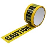 CAUTION 立入禁止 テープ 規制テープ バリケードテープ 粘着テープ 安全標識 幅4.8㎝×長さ25ｍ