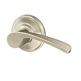Schlage FA359MER619VENLH Merano Interior Left-Handed Lever with Deadbolt and Venice Escutcheon, Sati