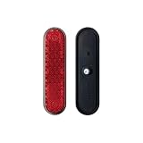 BAR AUTOTECH｜リフレクター 赤色 リアフェンダー用 梅花パターン M6ボルト取付 車検対応 (57. 梅花タイプ/赤 100 x 26 x 20 mm 2個セット)