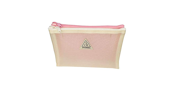 Amazon 3ce スリーコンセプトアイズ ダブルメッシュポーチ 3 Concept Eyes Double Mesh Pouch Beige Pink 並行輸入品 3 Concept Eyes 3コンセプトアイズ 化粧ポーチ 通販