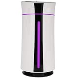 クールミスト 超音波 小型 加湿器 卓上 - 1.1L 加湿器スチーム、静か操作、カラフルなライト