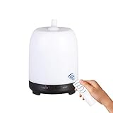 Vosarea 加湿器 ミニ　超音波加湿器　クールミスト加湿器　360°　アロマ加湿器　LEDナイトライト 7色の変更　ビークル　旅行　オフィス ホーム 車用　120ml（黒）