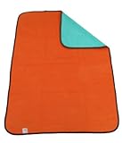 西川産業 babypuff リバーシブル綿毛布 85x115cm オレンジ 綿100% LCI5001501