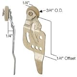 C・R・Laurence n6524 CRL 3 / 4 "ナイロンフロントワードローブのローラーHarvey