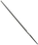 Nicholson Round Hand File Without Handle, Single Cut, American Pattern, Bastard Cut, 10" Length [並行輸