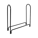 4' Deluxe Log Rack Black