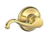 Schlage f51-clt Callington単一エントリドアレバー円柱キー設定、アンティーク真鍮