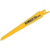 DEWALT DW4847B25 6-Inch 5/8 TPI Taper Back Bi-Metal Reciprocating Saw Blade (25-Pack) [並行輸入品]