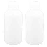 uxcell ラブボトル プラスチック製ボトル ホワイト 高品質 2個入 250mL容量