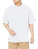 [チャンピオン] Tシャツ 半袖 綿100% スクリプトロゴ ルーズフィット ショートスリーブポケットTシャツ アクションスタイル C3-V335 メンズ ホワイト M