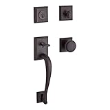 Baldwin SCNAPXROUTSR112 Reserve Single Cylinder Handleset Napa x Round with Traditional Square Rose 