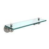 Allied Brass AP-1/16-PNI 16-Inch by 5-Inch Single Glass Shelf [並行輸入品]