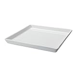 シンプルキャンドルディッシュ スクエア ホワイト 25×25 [並行輸入品]
