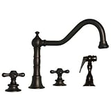 Whitehaus Collection WHKCR3-4400-ORB Vintage III Faucet, Oil Rubbed Bronze [並行輸入品]