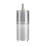 Hopcd ギアモーター、1個25mm DC 12V 25GA-370低速高精度モーターDcギヤードモーターDcモーターギヤード電子ロック(12V 100RPM)