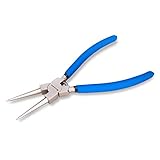 SPEEDWOX スナップリングプライヤー cリングプライヤー 穴用 直爪 握ると先端が閉じる 先端径2.15mm リング使用範囲32-80mm 全長230mm バネ付 固定式 精密作業 金具 着脱用