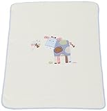 Cambrass 75 x 110cm 100 Percent Cotton Cellular Blanket with Applique Designer Cow (Collection 74, W