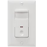 topgreener tdos5 / tdos5-jモーションセンサーライトスイッチ、ニュートラル/ No Neutralモデル、ホワイト TDOS5-W