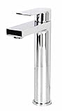 ARIEL ADRIAN-PC Polish Chrome Finish Solid Brass Single Hole Lever Bathroom Vanity Lavatory Faucet [