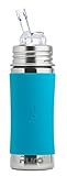 <br/>ピュラ PURA ステンレススチール ストローマグ 325ml ストローボトル ストロータイプ哺乳瓶 アクア(ブルー)