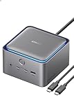 Anker Prime ドッキングステーション (14-in1, 8K, Thunderbolt 5) USB PD最大140W出力対応USB-Cアップストリームポート Built-in GaN AC-DC電源装置搭載 120Gbps高速データ転送 最大8Kの 出力 冷却機能付き オーディオジャック SD/micro SD Thunderbolt 5/4 PC対応